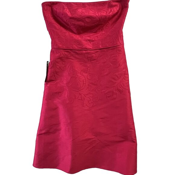 Ann Taylor Dresses & Skirts - Ann Taylor Dress 2 Silk Strapless Embroidered Fit & Flare Dress Fuchsia NWT